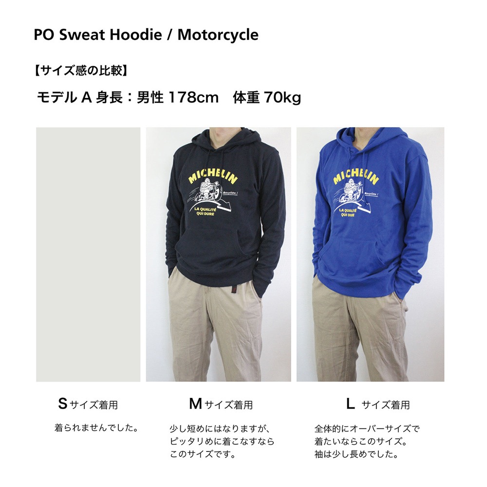 ߥ ץ륪Сѡ/PO Sweat Hoodie/Motocycle Michelin