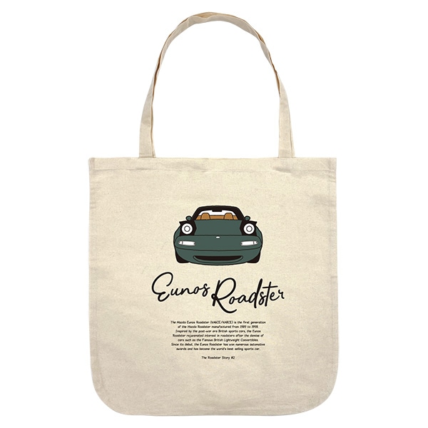 The Roadster Story #2 Eunos Roadster Front Face  Round bottom Big Totebag �饦��ɥܥȥ�ӥå��ȡ��ȥХå�