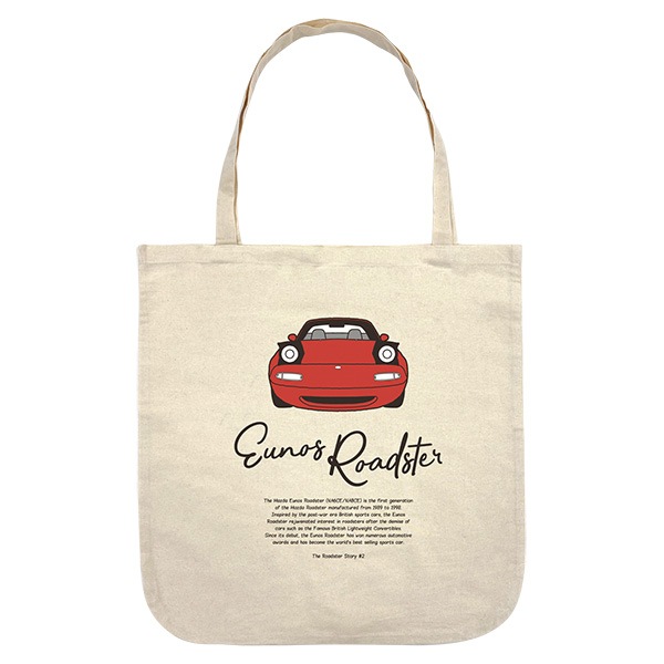 The Roadster Story #2 Eunos Roadster Front Face  Round bottom Big Totebag �饦��ɥܥȥ�ӥå��ȡ��ȥХå�