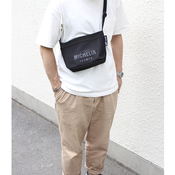 �ߥ����� ���������ݡ��� ��å���ݥ��å� Michelin Shoulder pouch Mesh pocket