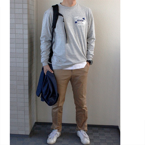 �ߥ����� ĹµT����� LS T-shirt / Airstop / Michelin