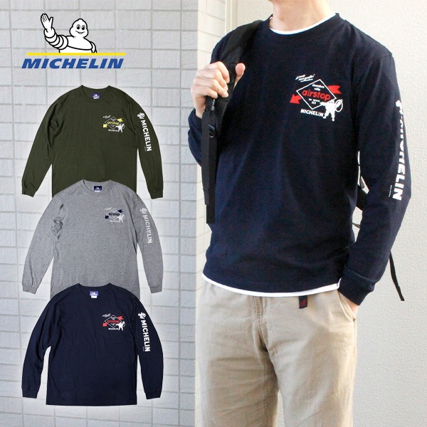 �ߥ����� ĹµT����� LS T-shirt / Airstop / Michelin