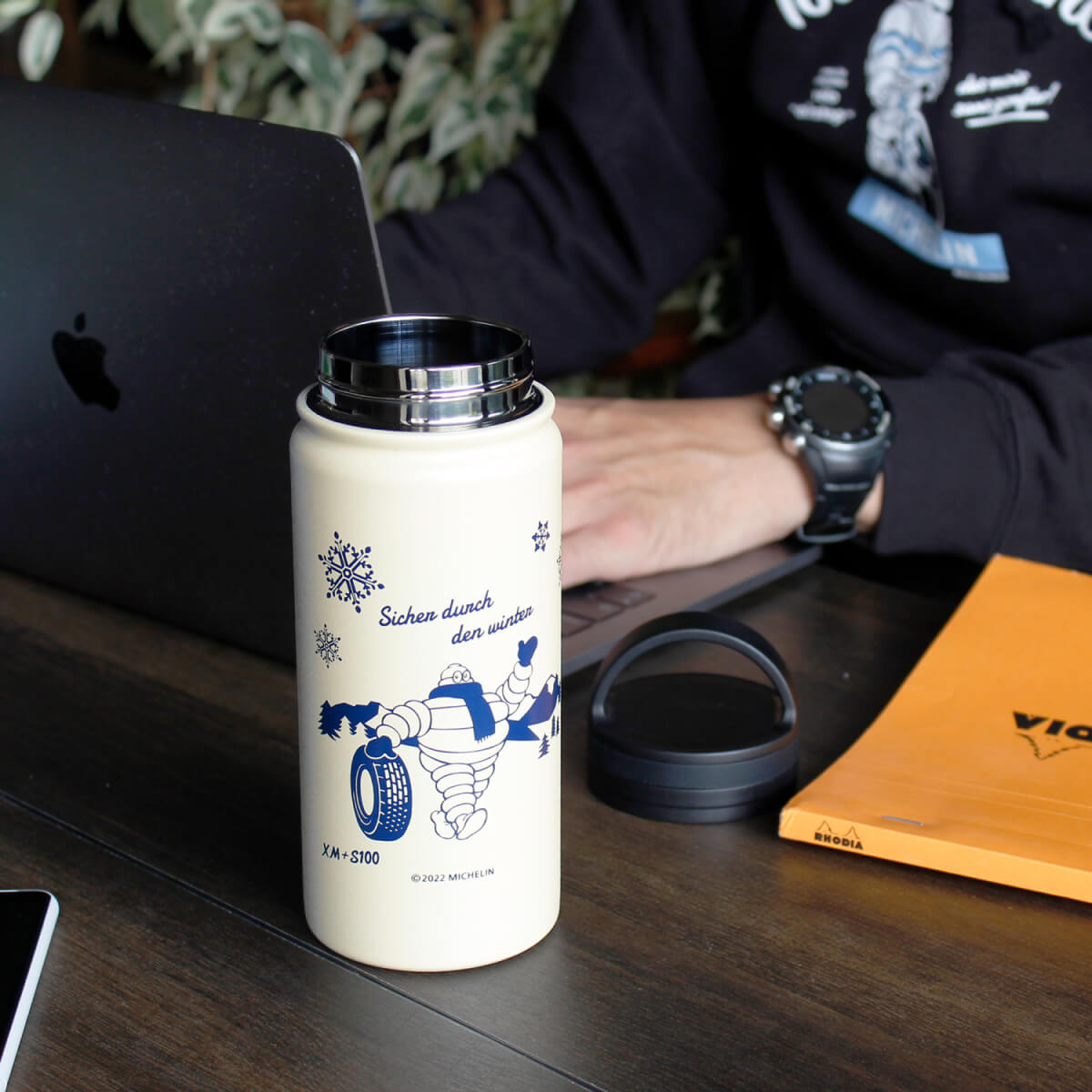 �ߥ����� ���ƥ�쥹�ܥȥ� �����󥿡��ӥ�  Michelin Stainless bottle/Winter bib 500ml