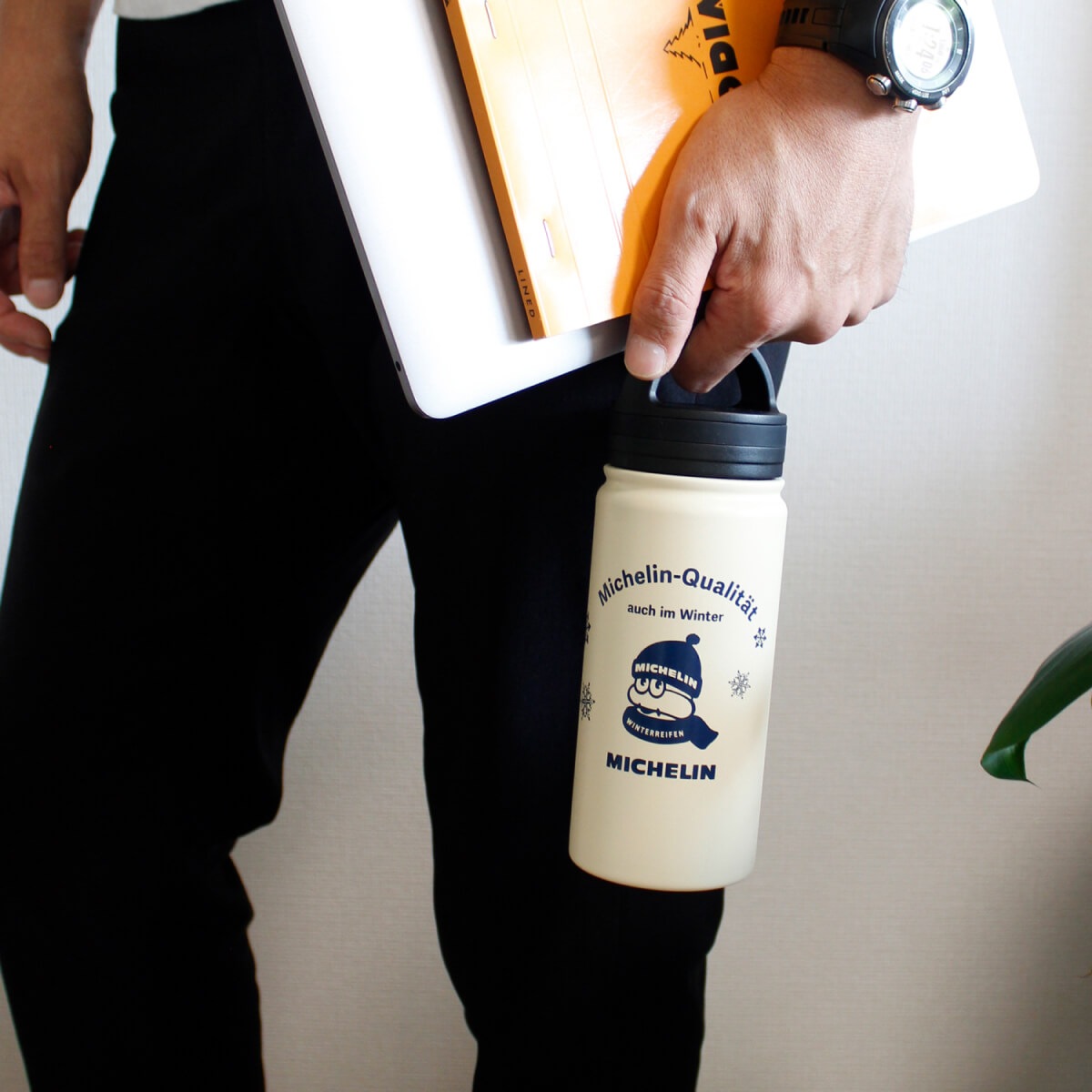 �ߥ����� ���ƥ�쥹�ܥȥ� �����󥿡��ӥ�  Michelin Stainless bottle/Winter bib 500ml