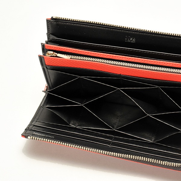 �Υ�����ƥ�å�  ������ �ϥˡ�����Ĺ���� L���饦��ɥե����ʡ�«�� Neu interesse Saal Long zip-around wallet No.3948