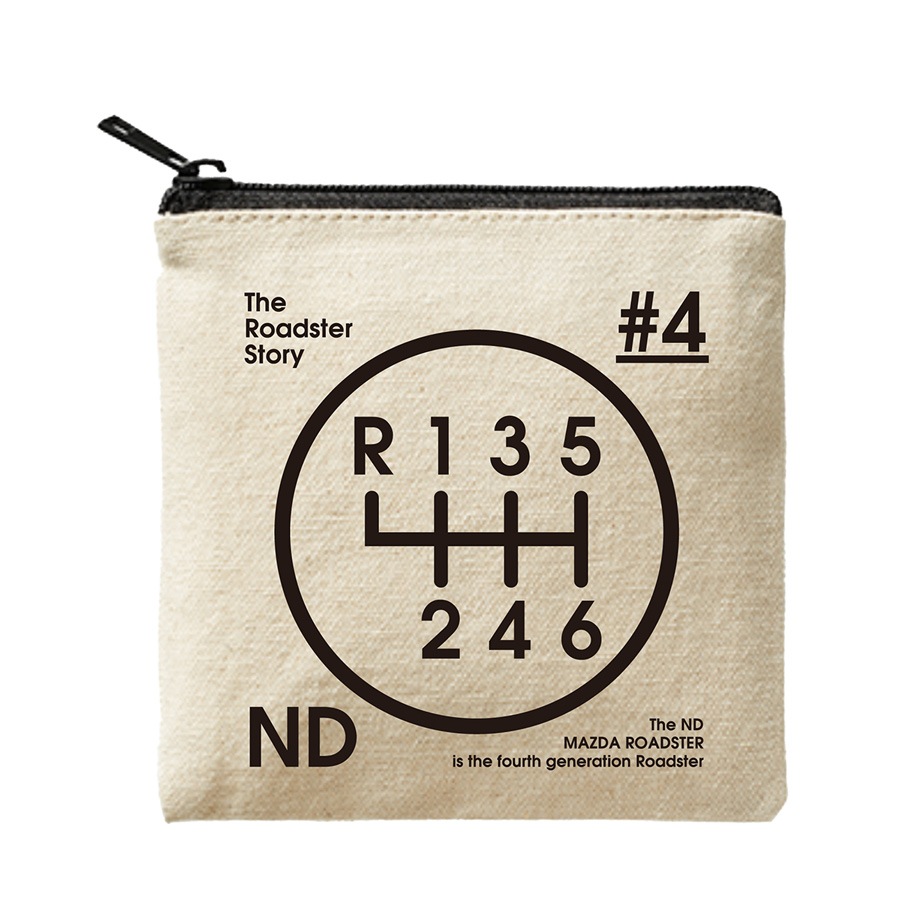 The Roadster Story #4 ND Graphics Shiftknob Mini Pouch / �����ɥ��������ȡ��꡼ #4 ND����ե��å��� ���եȥΥ� �ߥ˥ݡ���