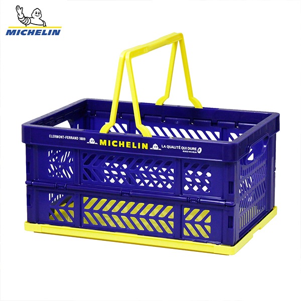 ߥ ޤꤿ Хå ͥӡ MICHELIN Folding Basket Navy 270635