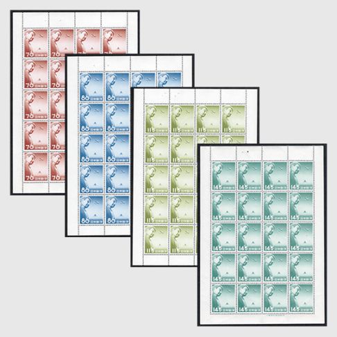 1953年 大仏航空4種 シート | 限定販売品 | 趣味の切手専門店・マルメイト