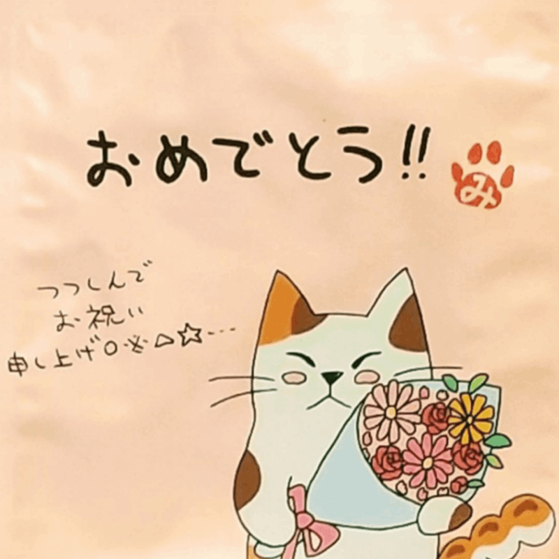 メッセージ入ドリップバッグ「おめでとう」(猫) | ギフトセット