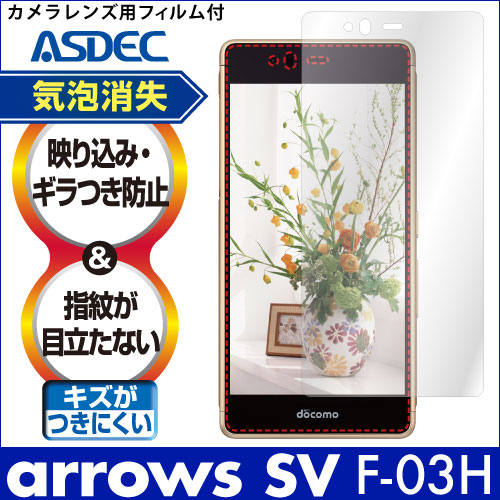 【arrows SV F-03H 用】ノングレア画面保護フィルム3