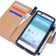 【ARROWS NX F-01F 用】 ブックスタイル(手帳型) ブラック カバーケース・ホルダー