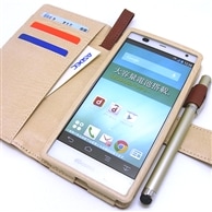 【ARROWS NX F-01F 用】 ブックスタイル(手帳型) ブラウン カバーケース・ホルダー