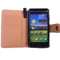 【GALAXY SII SC-02C 用】 カバーケース・ホルダー ヨコ開きタイプ