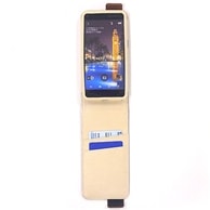 【AQUOS PHONE ZETA SH-01F 用】 コンパクトスタイル(縦開き型) ブラウン カバーケース・ホルダー