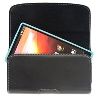 【AQUOS ZETA SH-04F 用】 ベルトケース(ヨコ型) ブラック カバーケース・ホルダー