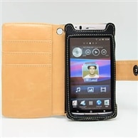 【Xperia arc SO-01C 用】 カバーケース・ホルダー ヨコ開きタイプ