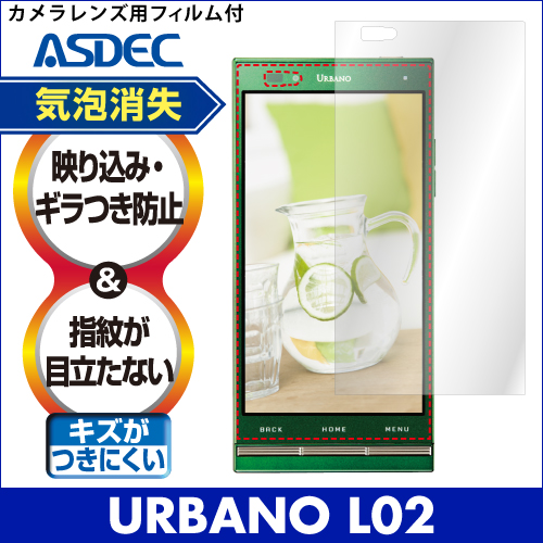 【URBANO L02 KYY22 用】ノングレア画面保護フィルム3