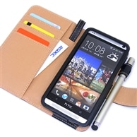 【HTC J One HTL22 用】 ブックスタイル(手帳型) カバーケース・ホルダー