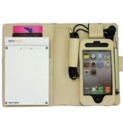 【iPhone4S / iPhone4 用】 カバーケース・ホルダー メモ帳スタイル ネイビー|その他|iPhone/Apple Watch