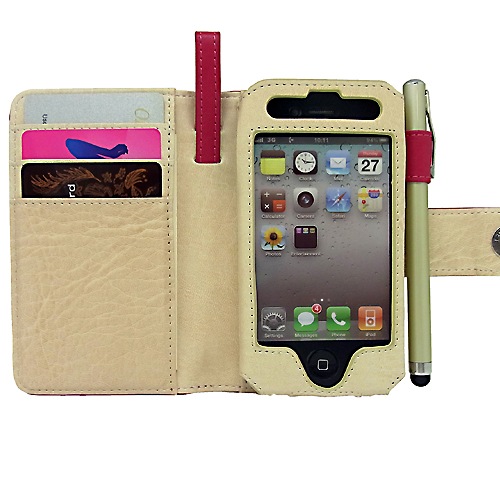 iPhone4S / iPhone4 用】 ブックスタイル(手帳型) カバーケース 