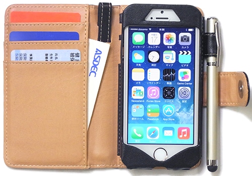 Iphone Se Iphone 5s Iphone 5 用 ブックスタイル 手帳型 ブラック カバーケース ホルダー モバイルフィルム Iphone Se Iphone 5s Iphone 5 用 ブックスタイル 手帳型 ブラック カバーケース ホルダー モバイルフィルム