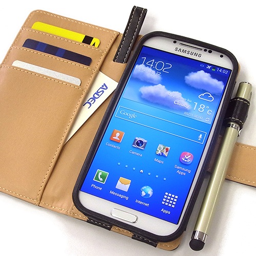 Galaxy S4 Sc 04e 用 ブックスタイル 手帳型 カバーケース ホルダー モバイルフィルム
