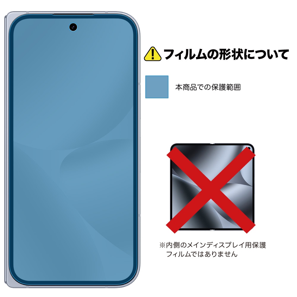 Pixel 10 Pro Fold カバーディスプレイ 用】ノングレア画面保護
