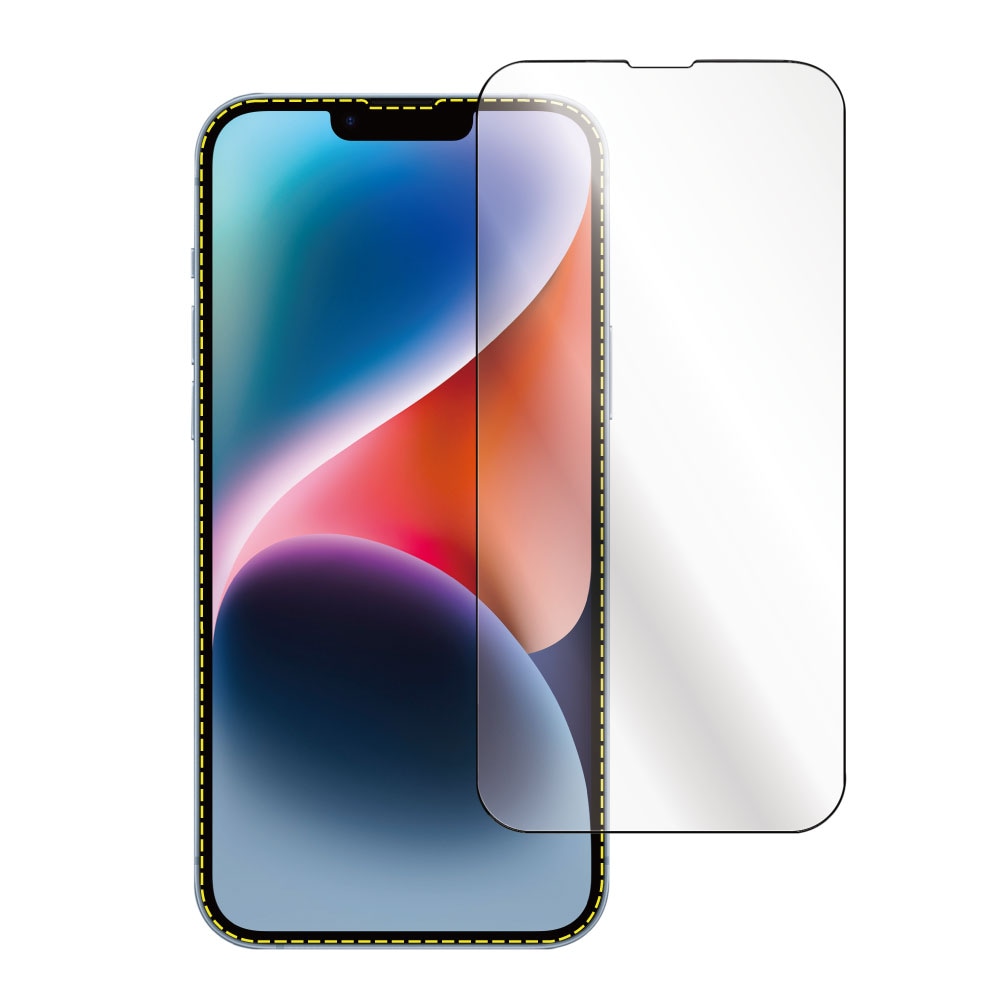 iPhone 14 Plus 用】 ツインカバーガラス 強化ガラスフィルム iPhone14