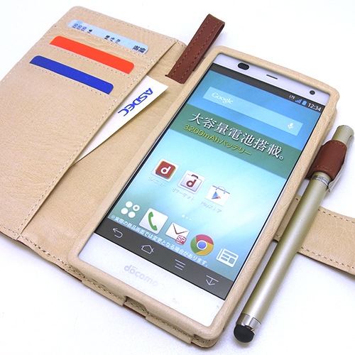 Arrows Nx F 01f 用 ブックスタイル 手帳型 ブラウン カバーケース ホルダー モバイルフィルム Arrows Nx F 01f 用 ブックスタイル 手帳型 ブラウン カバーケース ホルダー モバイルフィルム
