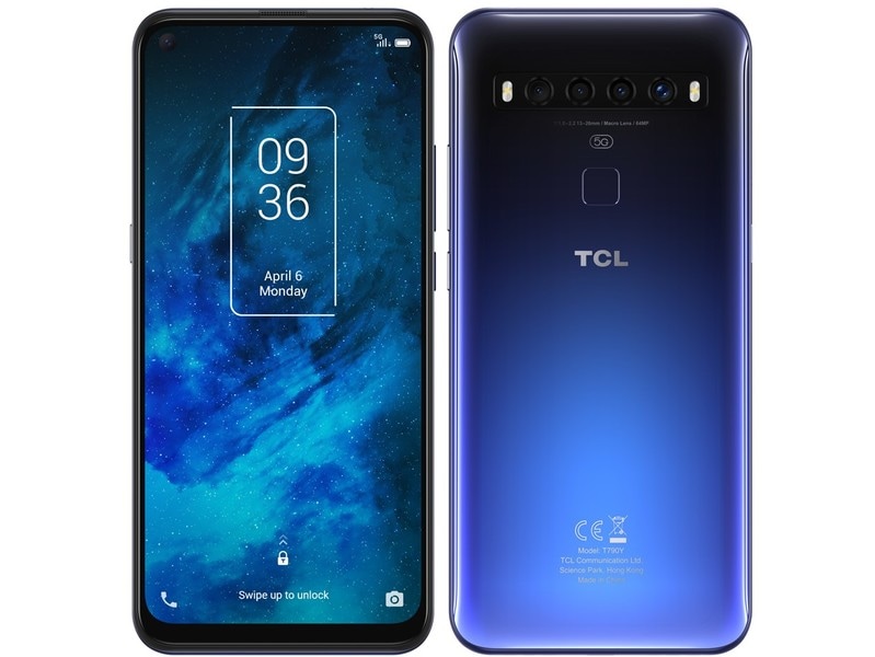 TCL 10 5G SIM�ե꡼ [Chrome Blue]