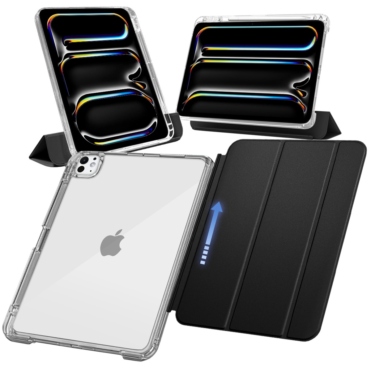 iPadPro M4(2024) 1TB＋ ペンシル pro＋ケース iPad Pro 11インチ ケース M4 2024 用 ペン収納 取り外し可能 軽量 耐