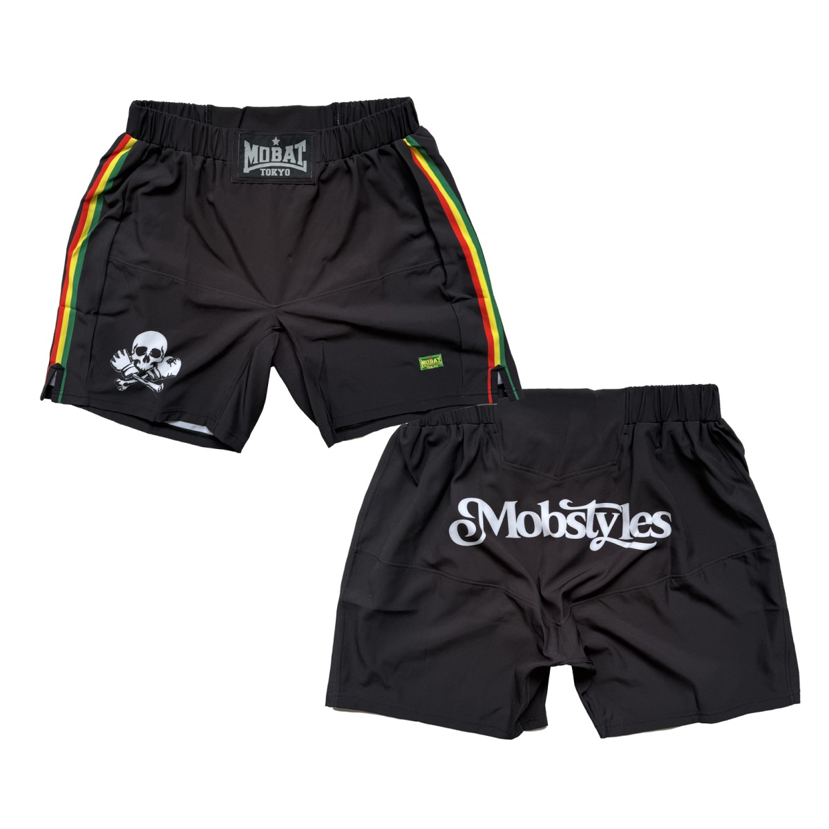 FIGHT MOSH PANTS BLACK/RASTA(ポケット無し) | MOSH PANTS