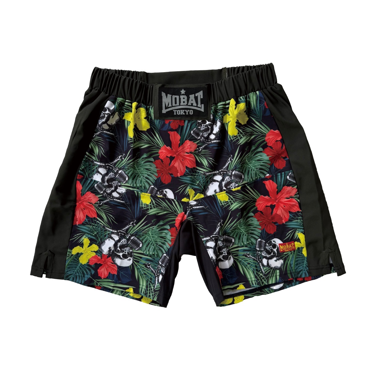 激　レア　MASH マッシュ　希少　初期　月波　シリーズ　新品パンツ　即完売 MOSH PANTS SKULL HIBISCUS (ポケットなし) | MOSH PANTS