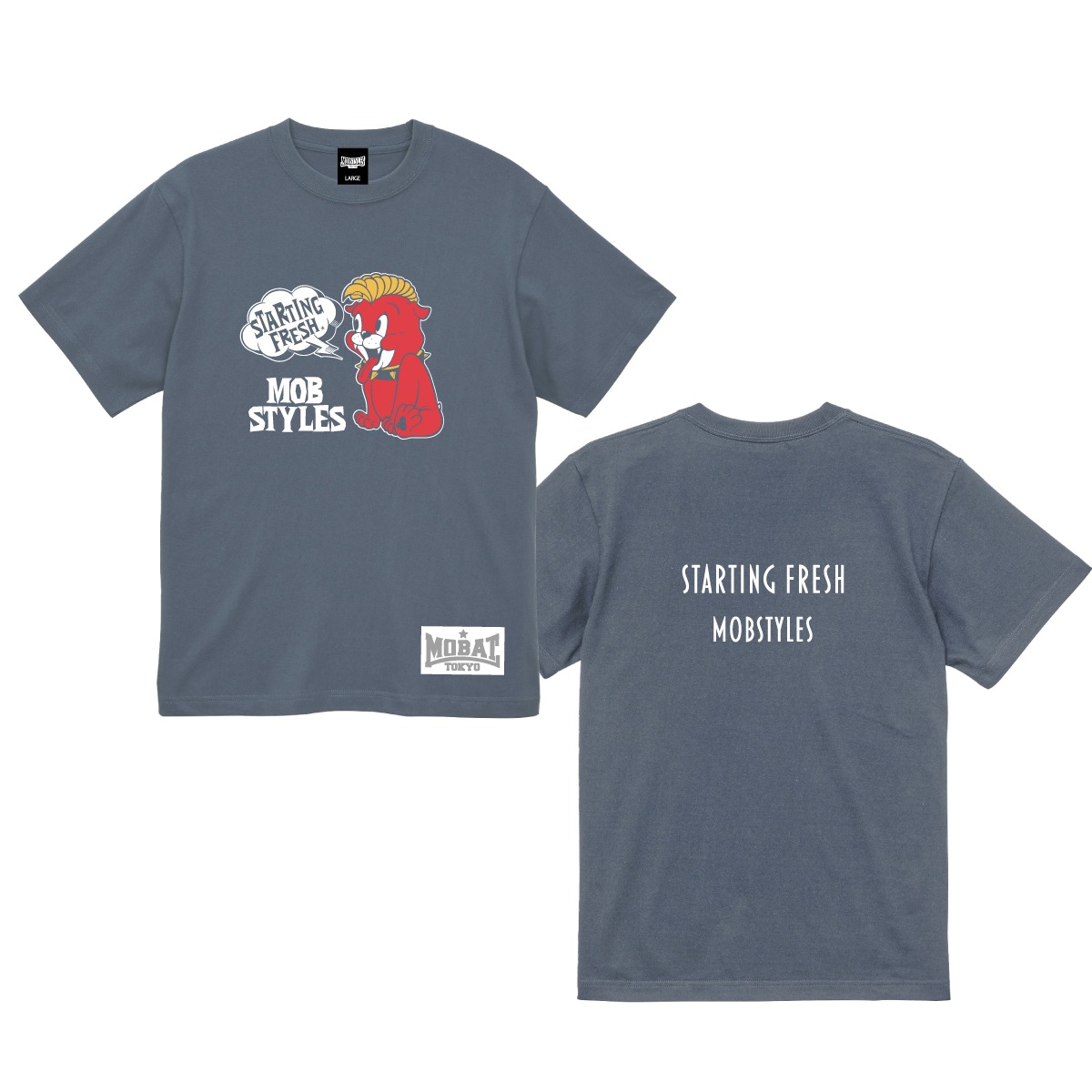 STARTING FLESH Tee Hazy Navy