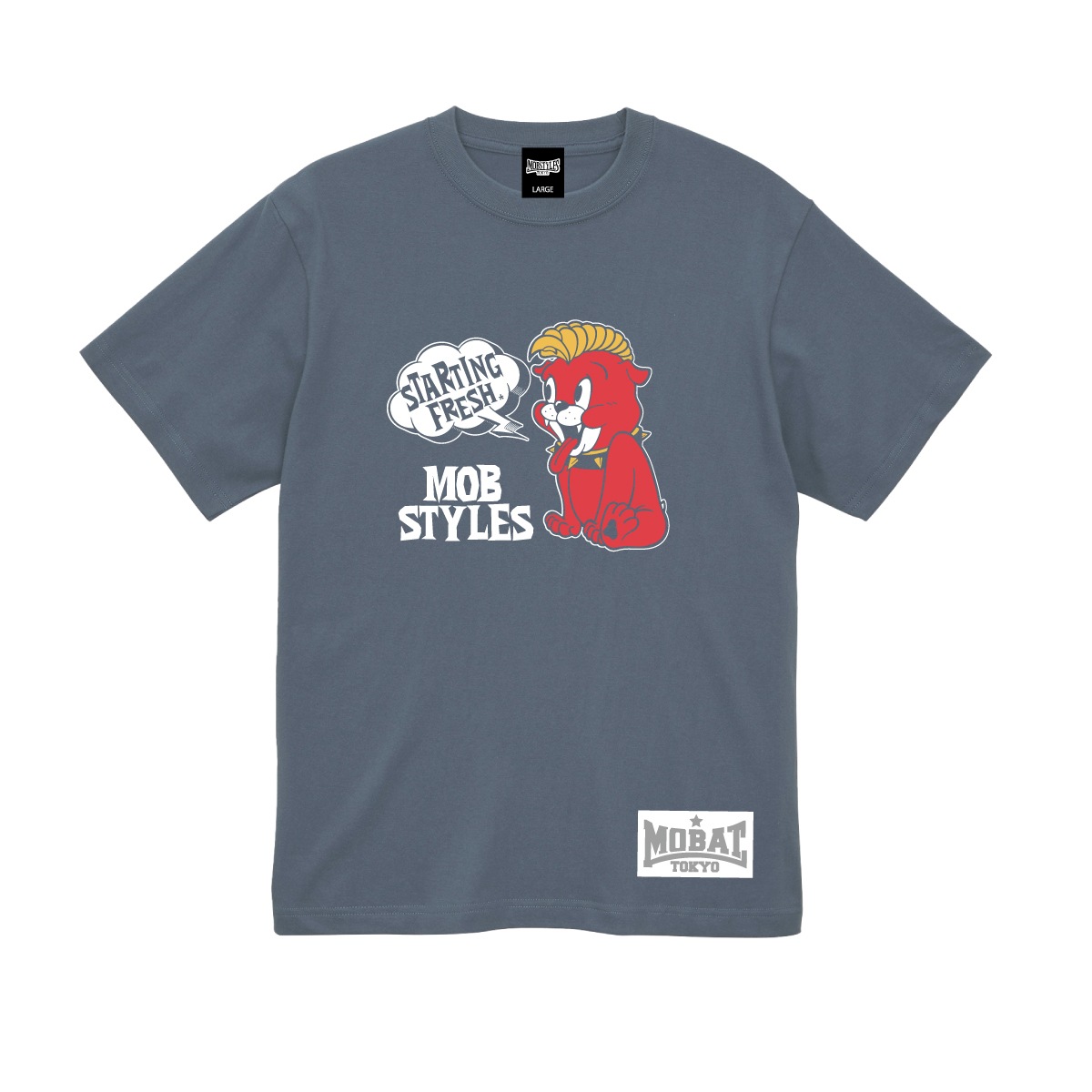 STARTING FLESH Tee Hazy Navy