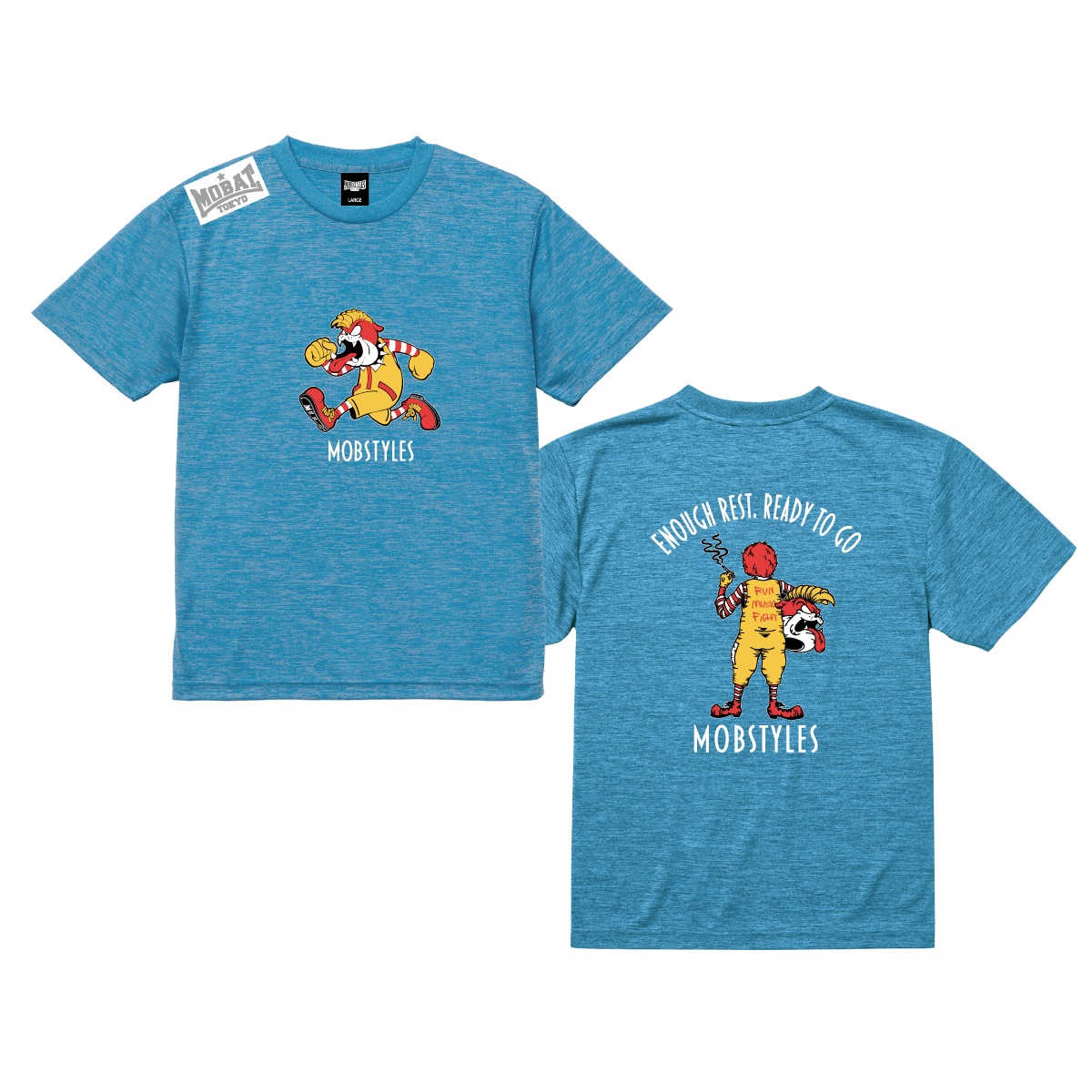 READY TO GO DRY Tee Heather Blue