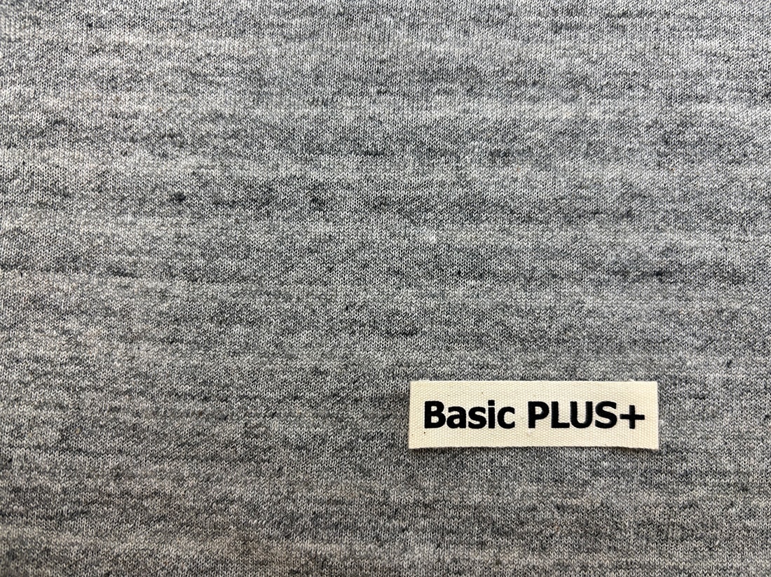 グレー系ボーダー　裏毛ニット 24/粗挽きMIX杢裏ボーダー裏毛ニット グレー | 裏毛 | オリジナル