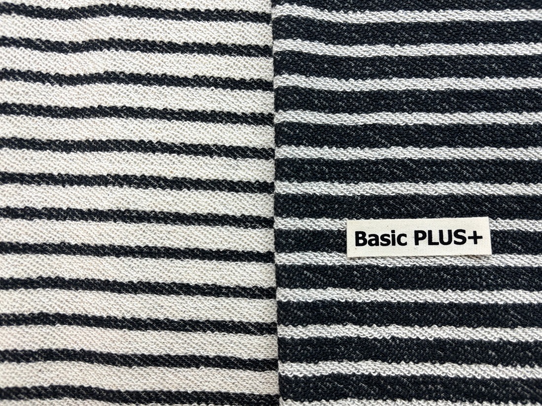 グレー系ボーダー　裏毛ニット グレー系ボーダー 裏毛ニット ボーダー裏毛トレーナー(130~160)(130cm