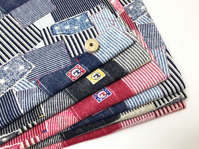 40/20ミニ裏毛ニット ヒッコリーデニム柄レッド | 全てのアイテム  