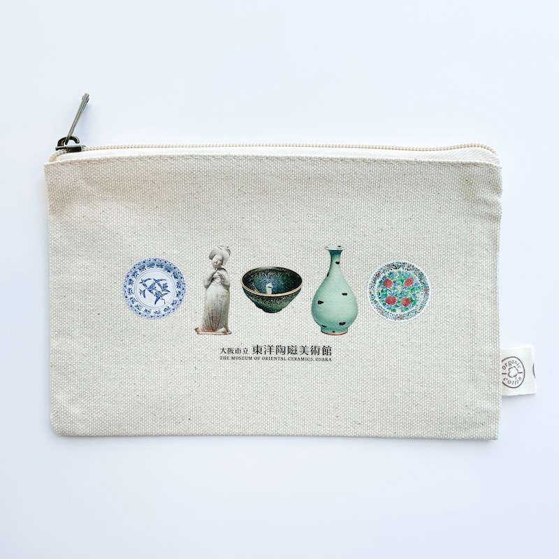 オーガニックコットンフラットポーチ