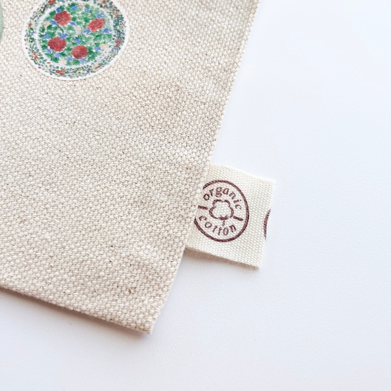 オーガニックコットンフラットポーチ