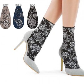 インポートソックス OROBLU FRANCES 花柄ソックス 3色|ソックス|イタリアのレッグウェア