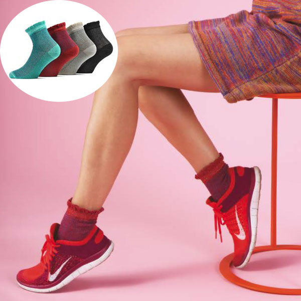 インポートソックス BUGIE 1091 ラメコットンソックス 4色