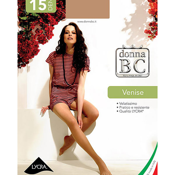 イタリア インポート ストッキング B.C. VENISE 15デニール 透明ストッキング 