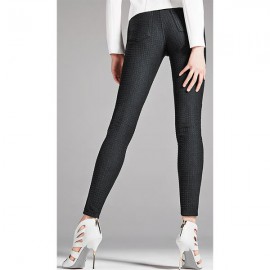 インポート レギンス OMSA WIK 千鳥柄レギンス（パンツ） 黒|レギンス|イタリアのレッグウェア