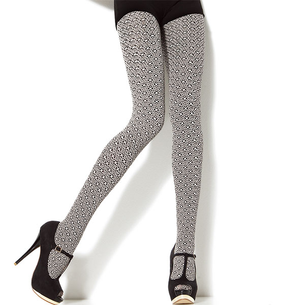 柄タイツ SANPELLEGRINO TOPAZIO ジオメトリック柄タイツ 