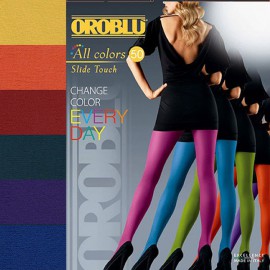 柄タイツ OROBLU ALL COLORS 50デニール マイクロファイバーカラータイツ|柄タイツ|イタリアのレッグウェア