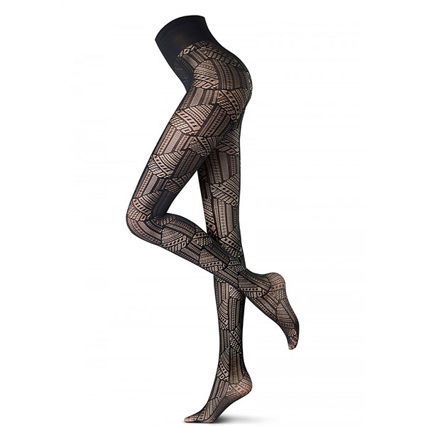 イタリア インポート 高級ブランド 網タイツ OROBLU MYSTERY 幾何学柄