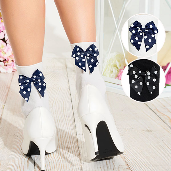 イタリア インポート ソックス TRASPARENZE CYCLAMEN リボンコットンソックス 2色