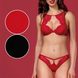 イタリアインポートランジェリー LORMAR STA 10094 レースプッシュアップブラ・ブラジリアンタンガセット　2色|LORMAR|ブランド別・ランジェリー、水着ブランド